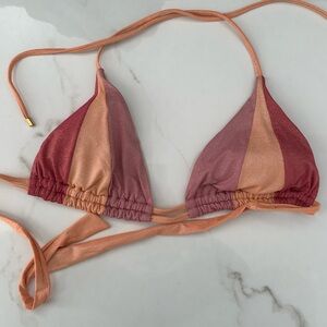 PQ SWIM bikini top. Size large WORN ONCE